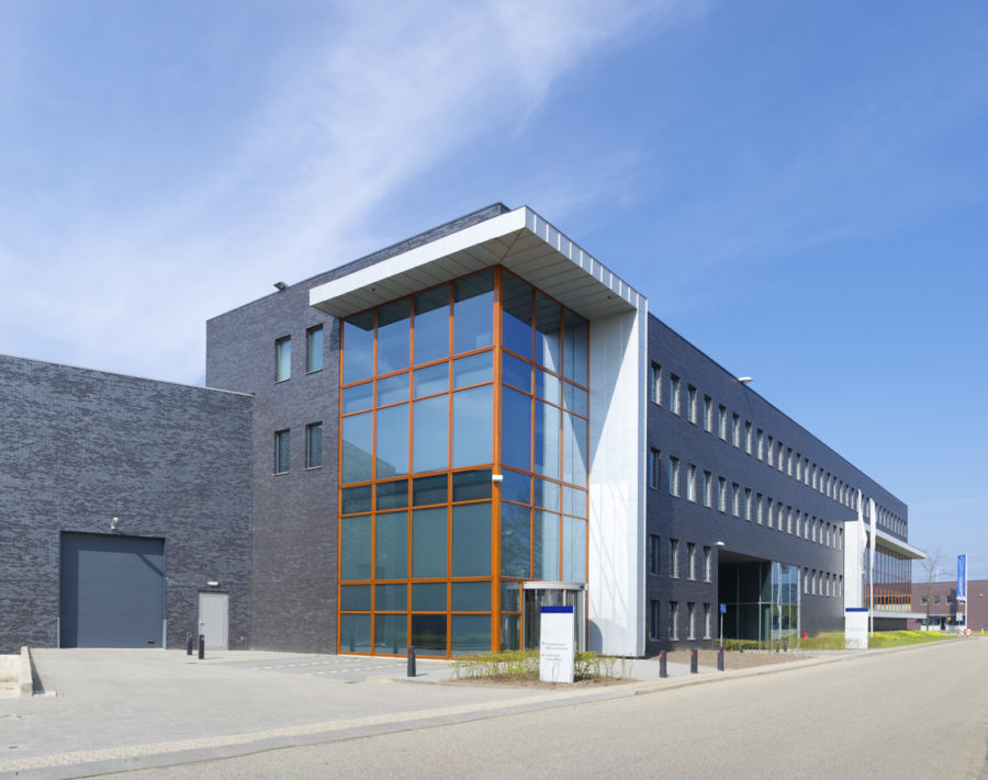 side view of corporate business building